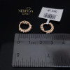 Rose gold hoop earrings #68699