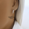 Rose gold hoop earrings #68699