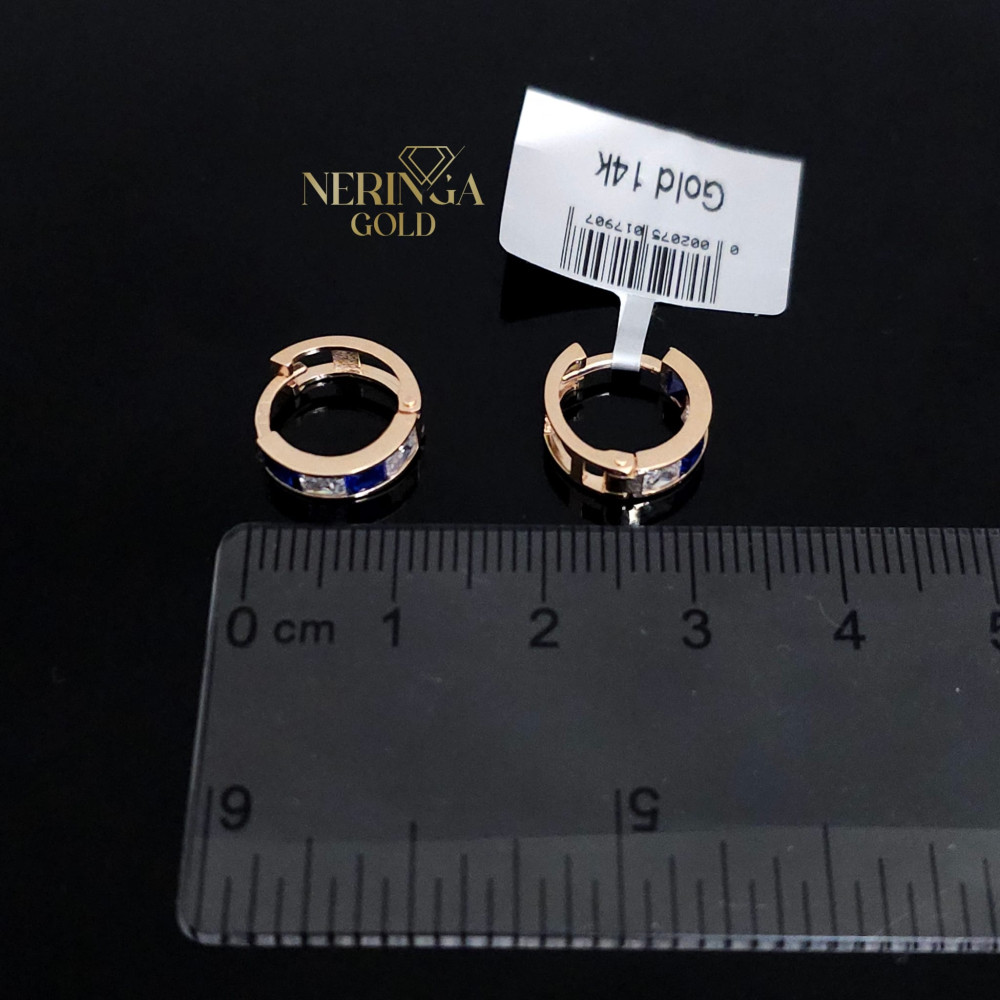 Rose gold children earrings #66257
