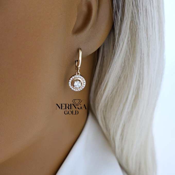 Rose gold english lock earrings #65893 Rose gold english lock earrings #65893