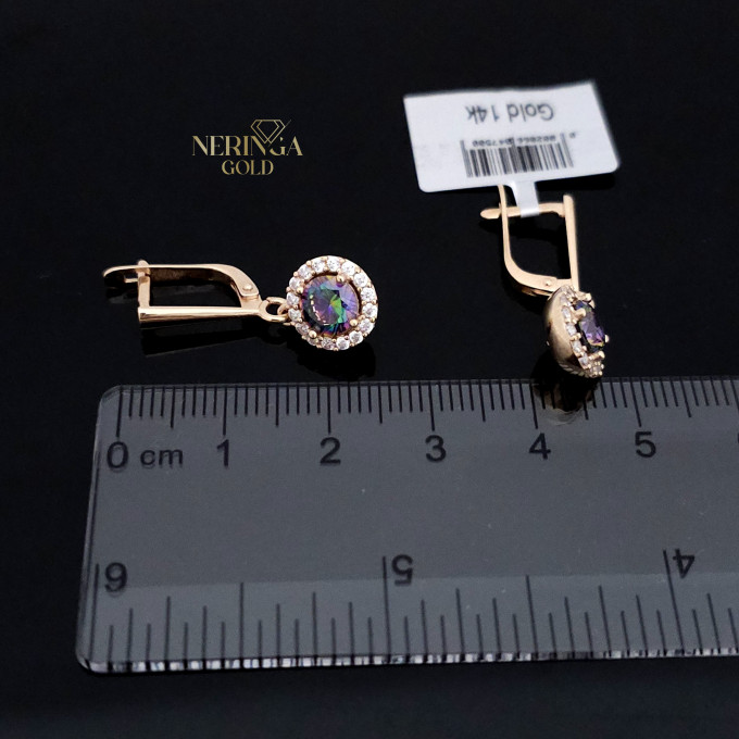 Rose gold english lock earrings #60516 Rose gold english lock earrings #60516