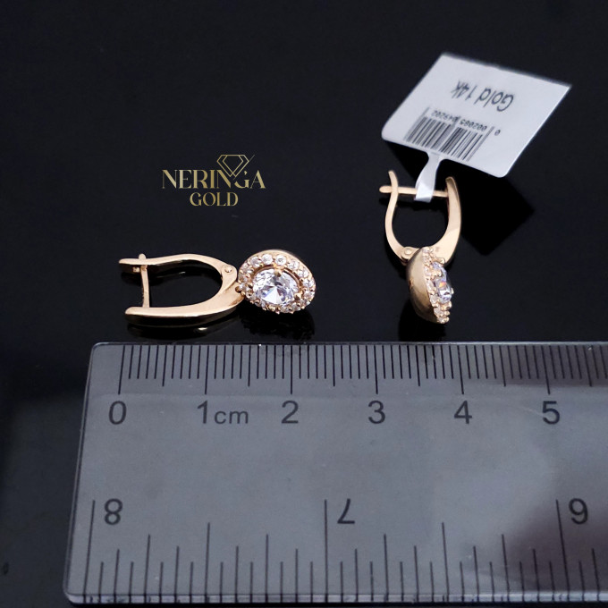 Rose gold english lock earrings #64153 Rose gold english lock earrings #64153