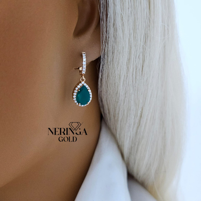 Rose gold english lock earrings #66881 Rose gold english lock earrings #66881