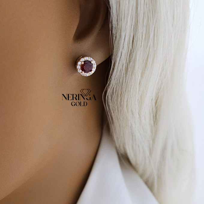 Rose gold stud earrings #62599 Rose gold stud earrings #62599