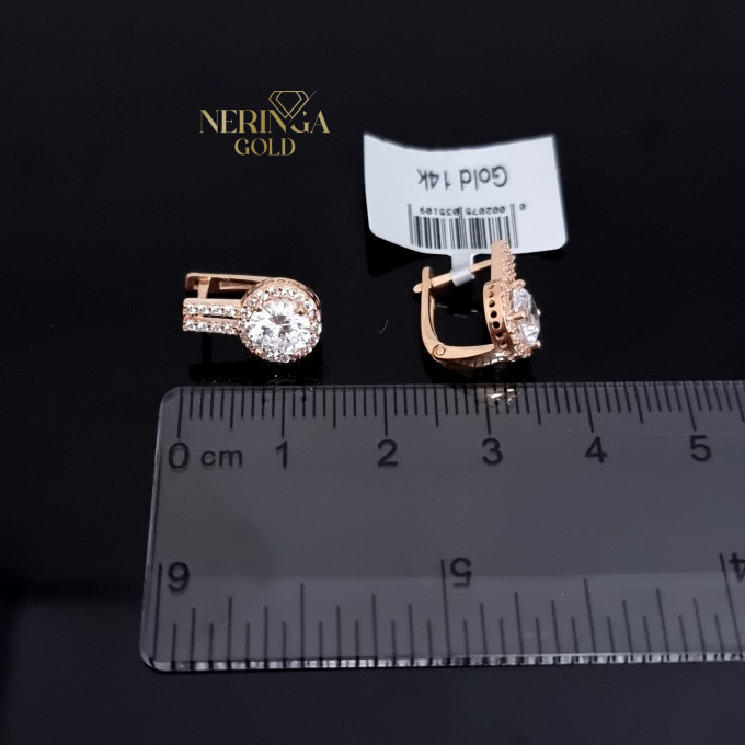 Rose gold english lock earrings #60478 Rose gold english lock earrings #60478