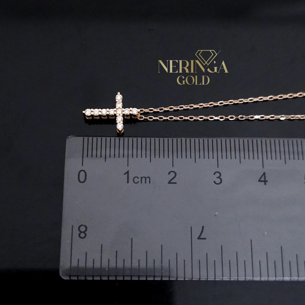 Rose gold gemstone necklace set #69218