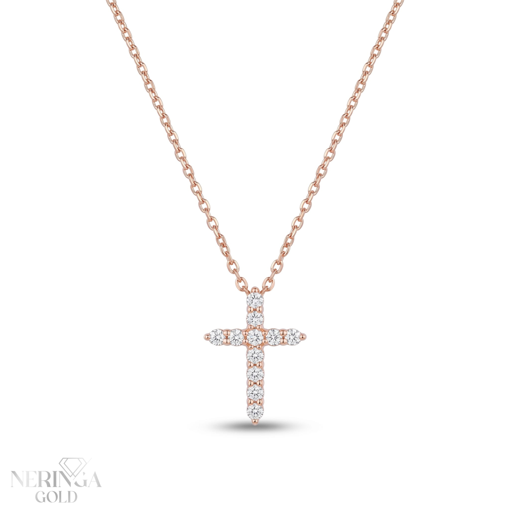 Rose gold gemstone necklace set #69218