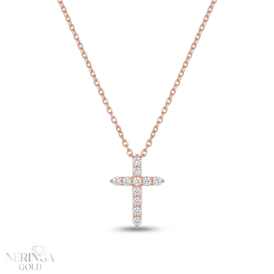 Rose gold gemstone necklace set #69217