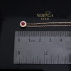 Rose gold gemstone necklace set #69226
