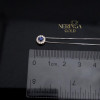 White gold gemstone necklace set #69225