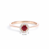 Rose gold gemstone ring #68090