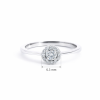 White gold gemstone ring #68093