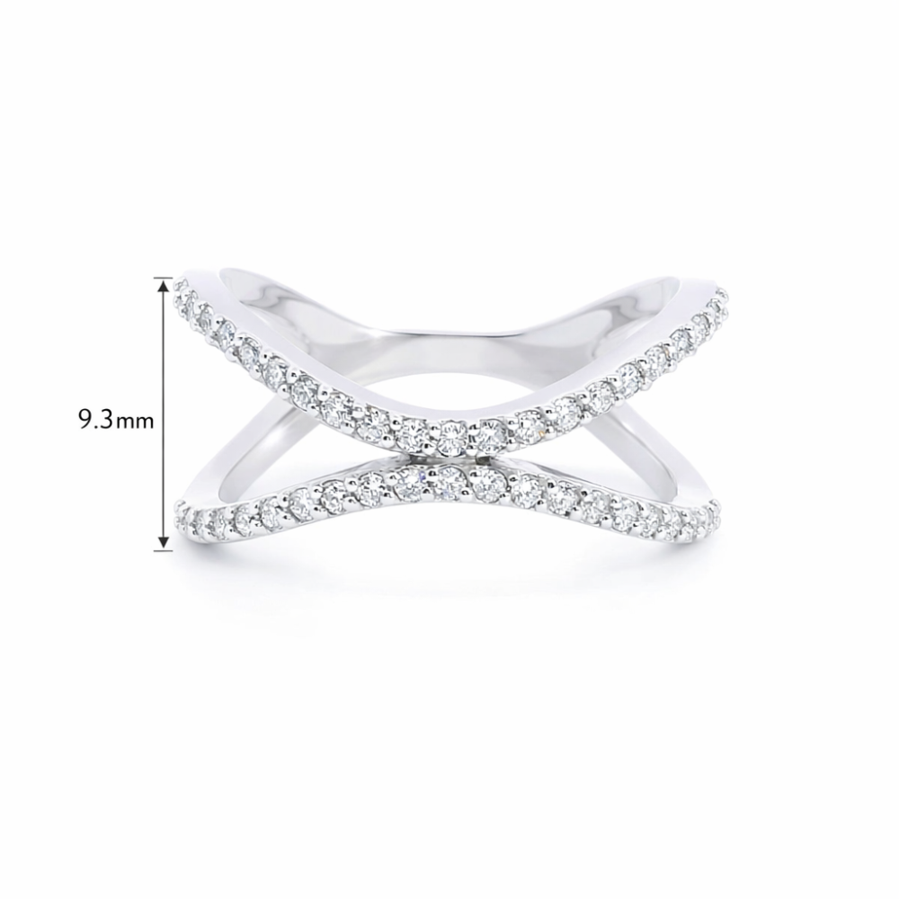 White gold gemstone ring #68094