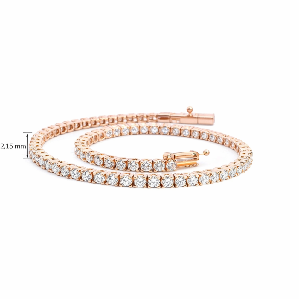 Rose gold gemstone necklace set #68097