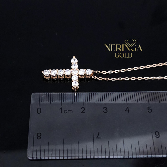 Rose gold necklace set #64140