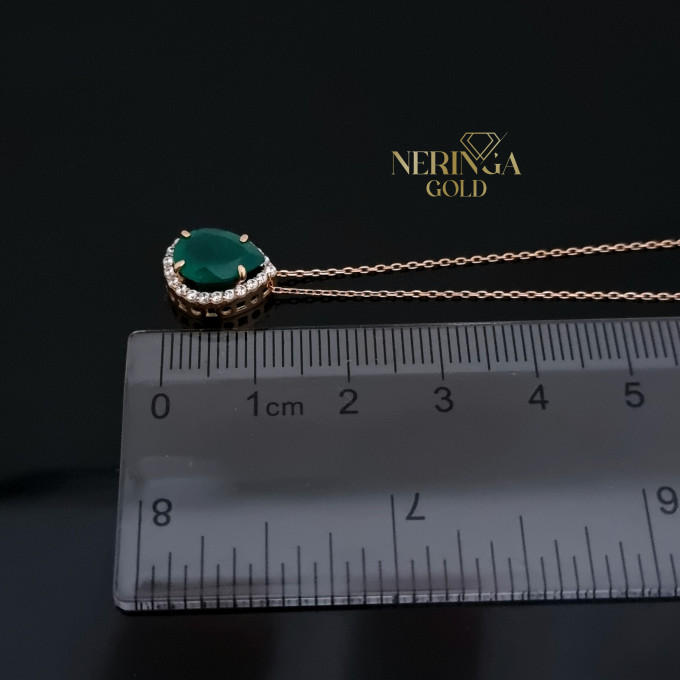 Rose gold necklace set #63615