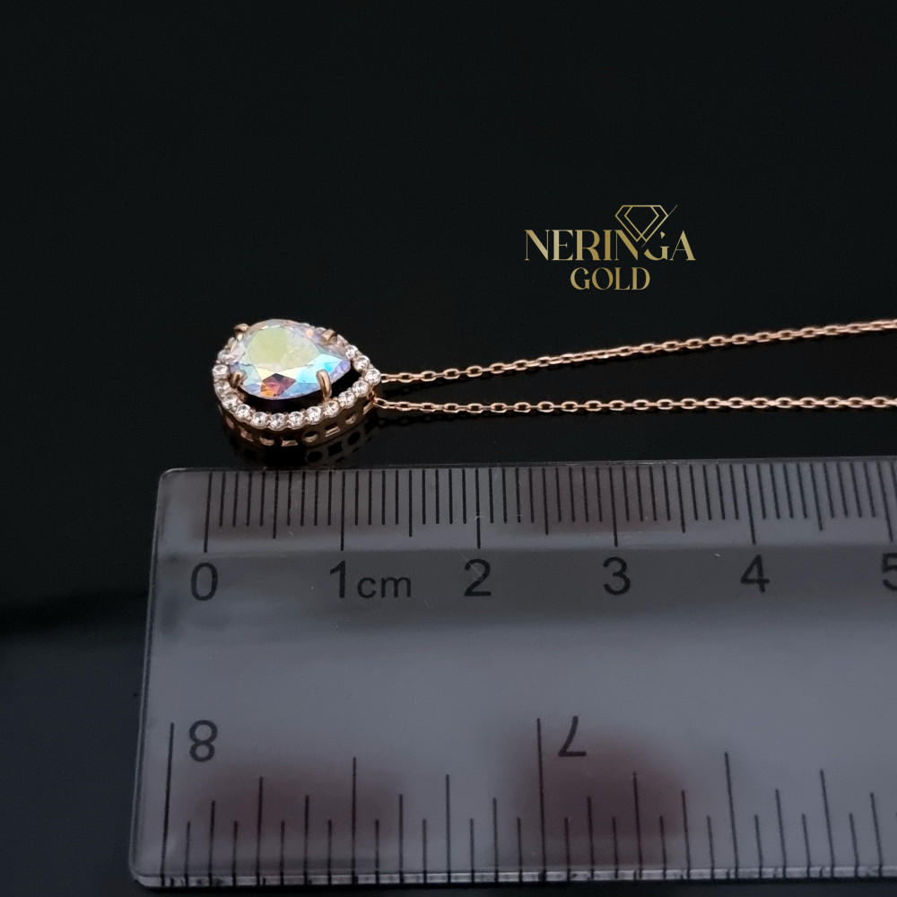 Rose gold necklace set #66641