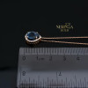Rose gold necklace set #63616