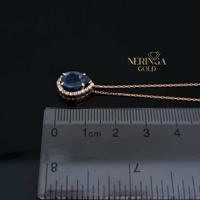 Rose gold necklace set #63616