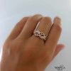 Rose gold women's ring #61343 Rose gold women's ring #61343