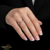 Rose gold women's ring #64963