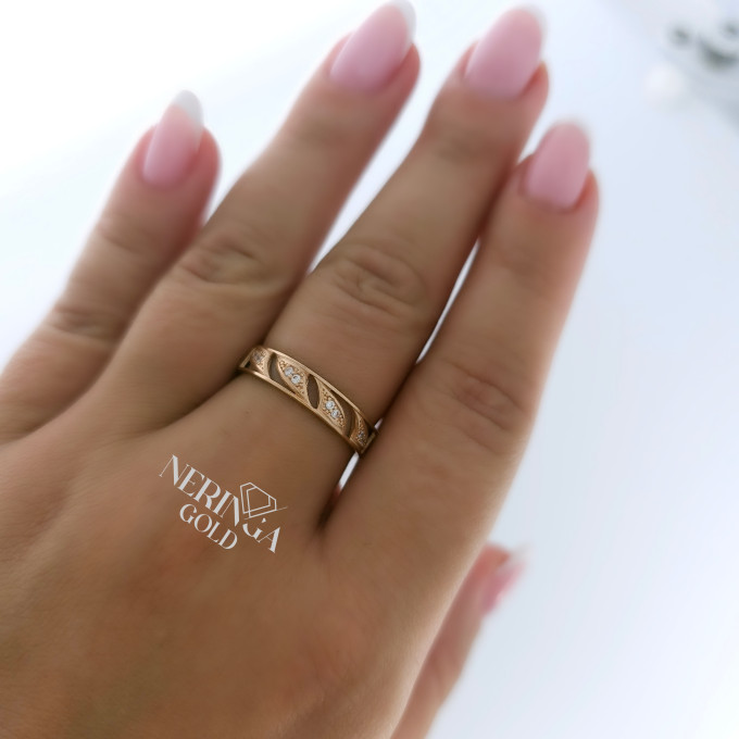 Rose gold women's ring #63057 Rose gold women's ring #63057