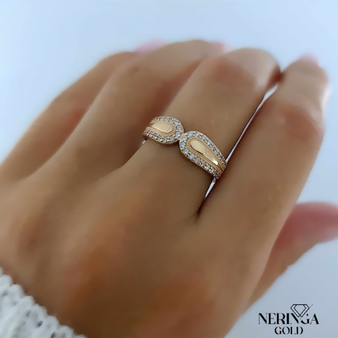 Rose gold women's ring #61362 Rose gold women's ring #61362