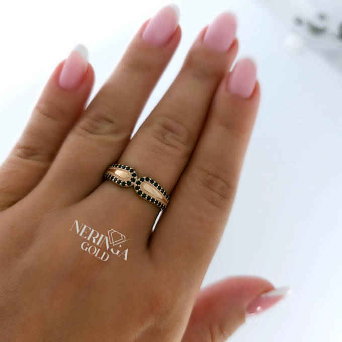 Rose gold women's ring #61147 Rose gold women's ring #61147
