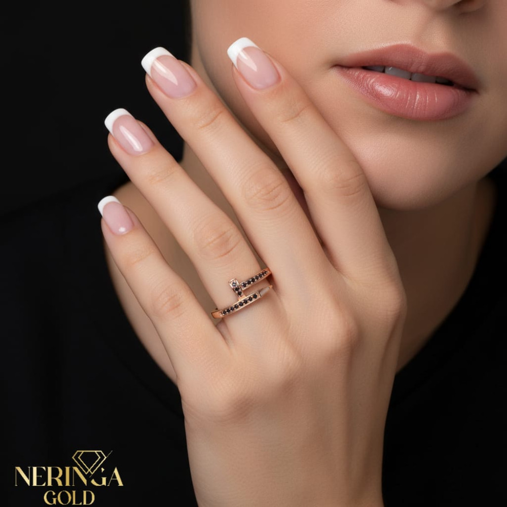 Rose gold women's ring #67357