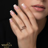 Rose gold women's ring #67357