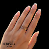 Rose gold women's ring #67355
