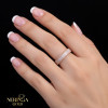 Rose gold women's ring #65671