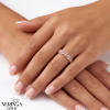 Rose gold women's ring #69067
