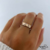 Rose gold women's ring #63691