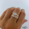 Rose gold women's ring #61283 Rose gold women's ring #61283