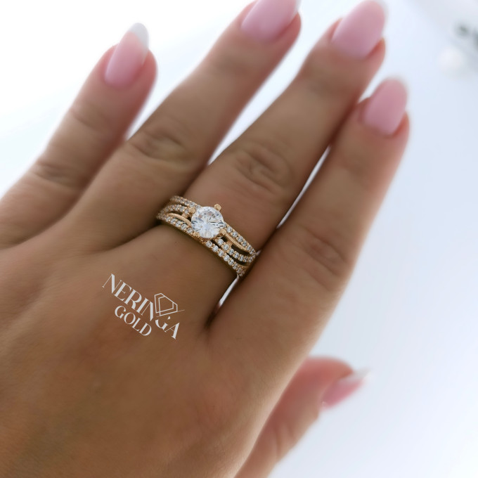 Rose gold women's ring #62868 Rose gold women's ring #62868