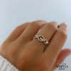 Rose gold women's ring #61446 Rose gold women's ring #61446