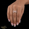 Rose gold women's ring #65245