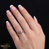 Rose gold women's ring #65460