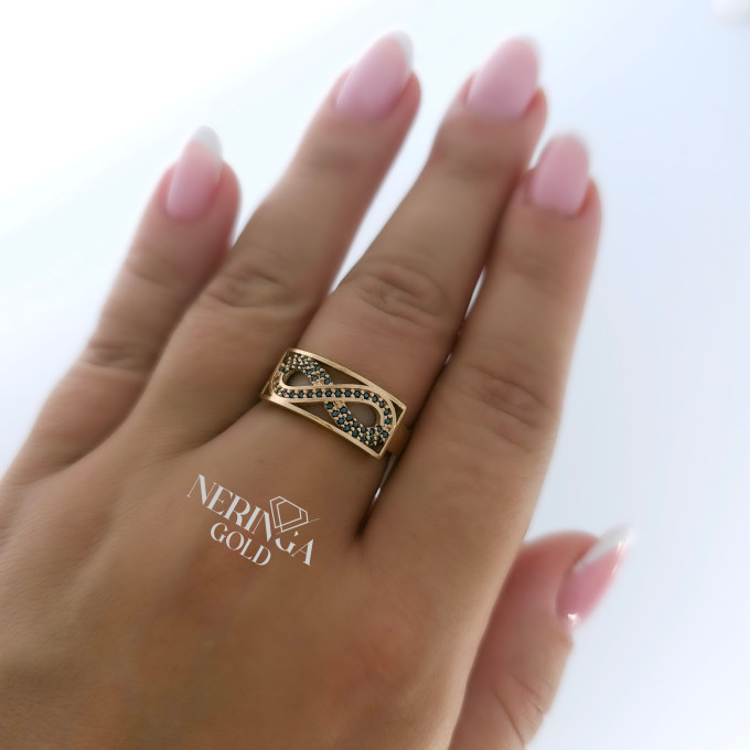 Rose gold women's ring #63315 Rose gold women's ring #63315