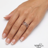 Rose gold women's ring #65654