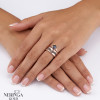 Rose gold women's ring #65428