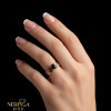 Rose gold women's ring #65194