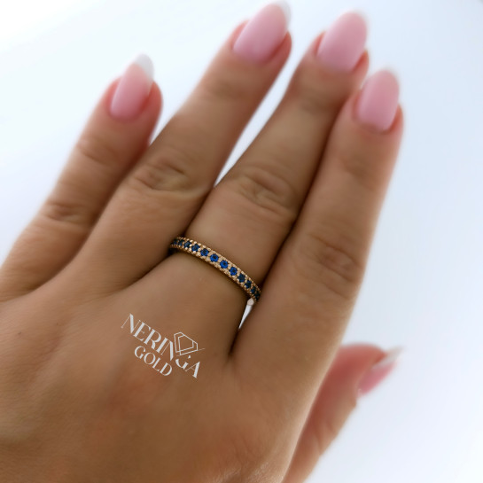 Rose gold women's ring #65192