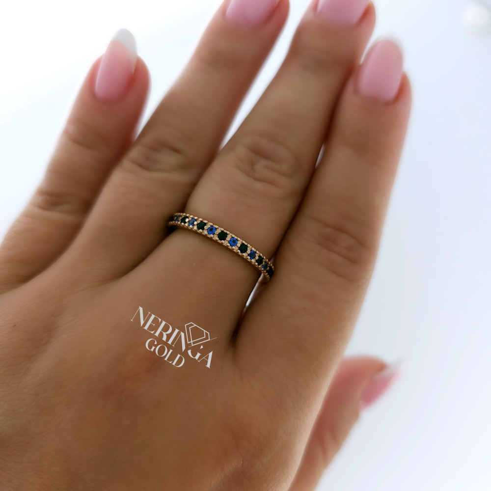 Rose gold women's ring #65076