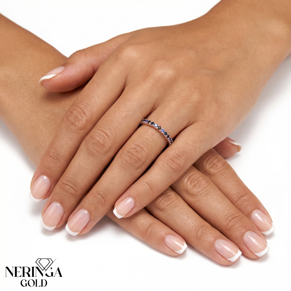 Rose gold women's ring #64989