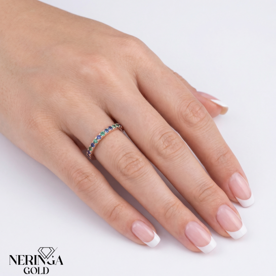 Rose gold women's ring #65082