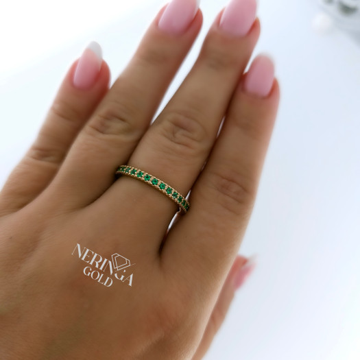 Rose gold women's ring #64973