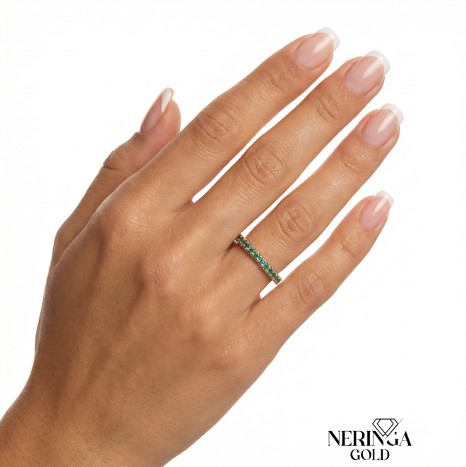 Rose gold women's ring #69511