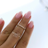 Rose gold women's ring #61209 Rose gold women's ring #61209
